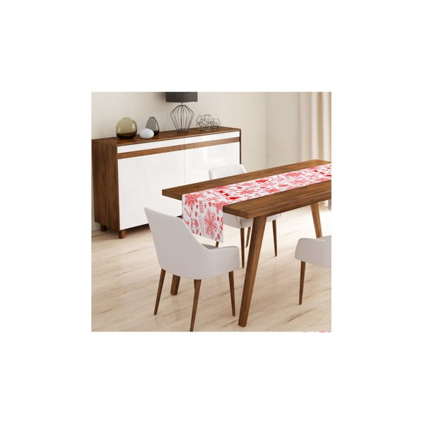 Komplekts no 4 Ziemassvētku spilvendrānām un galda skrējēja Minimālistiski spilvenu pārvalki Nordic Knit-image-4