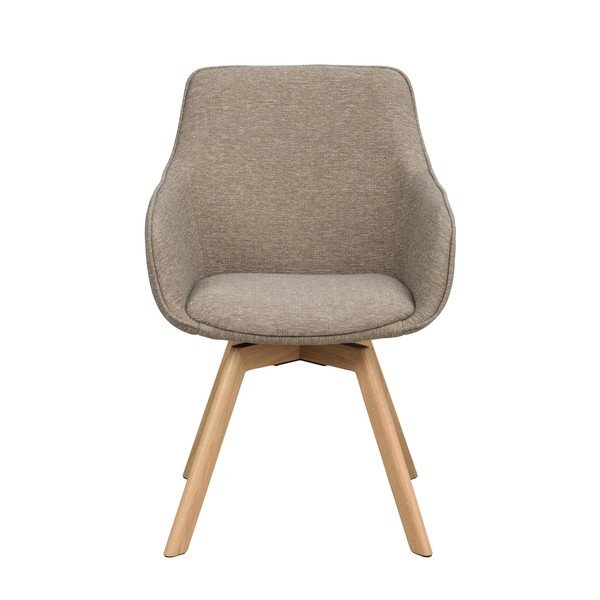 Bēši polsterēti ēdamistabas krēsli (2 gab.) Alison – Rowico-image-3