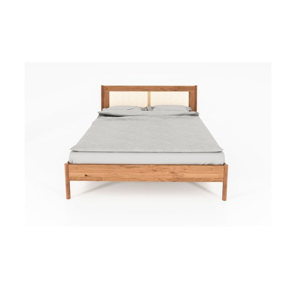 Dabīga toņa vienvietīga gulta no ozolkoka 90x200 cm Pola – The Beds-image-2