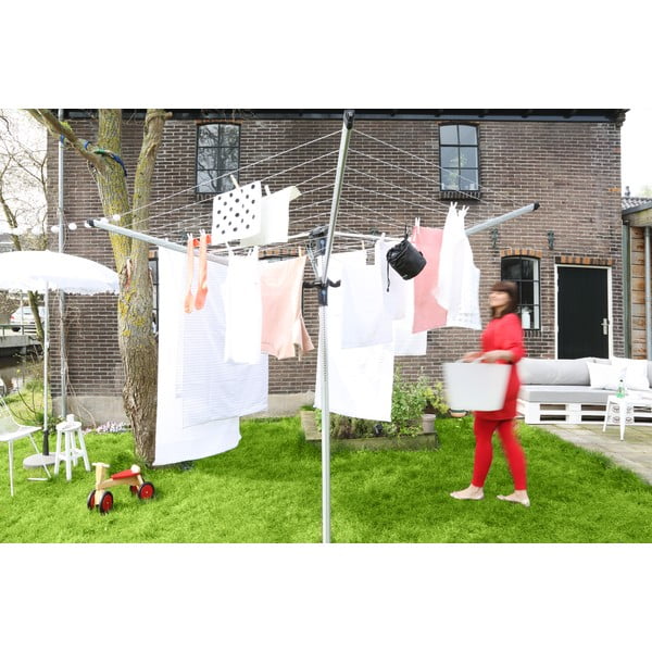 Sudraba krāsas dārza veļas žāvētājs 50 m Lift-o-Matic Advance – Brabantia-image-3