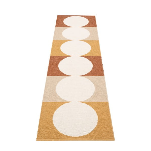 Okera dzeltens/krēmkrāsas iekštelpu un āra celiņa paklājs 70x280 cm Otto Harvest – Pappelina-image-2