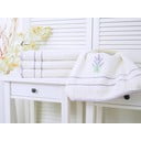 Gaiši violets/krēmkrāsas dvielis 50x90 cm – B.E.S.