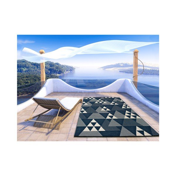 Zils āra paklājs Universal Clhoe Triangles, 80 x 150 cm-image-2