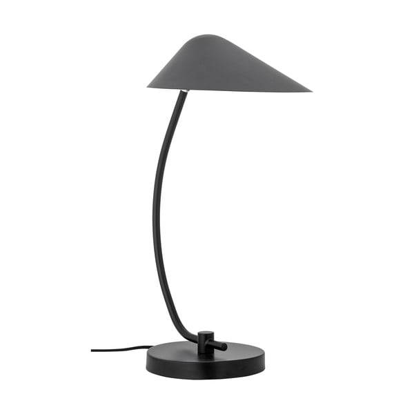 Melna galda lampa ar metāla abažūru (augstums 50 cm) Nisella – Bloomingville