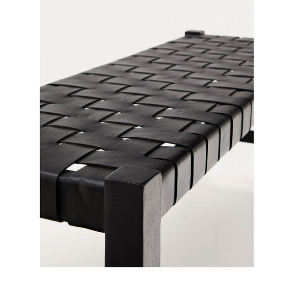 Melns ādas sols Calixta – Kave Home-image-4