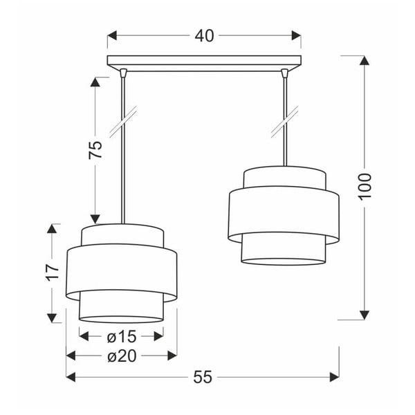 Balta/dabīga toņa piekaramā lampa ar rotangpalmas abažūru ø 20 cm Rattan – Candellux Lighting-image-2