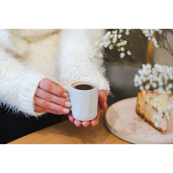 Baltas māla espreso krūzes (2 gab.) 80 ml Fuori – Vialli Design-image-4