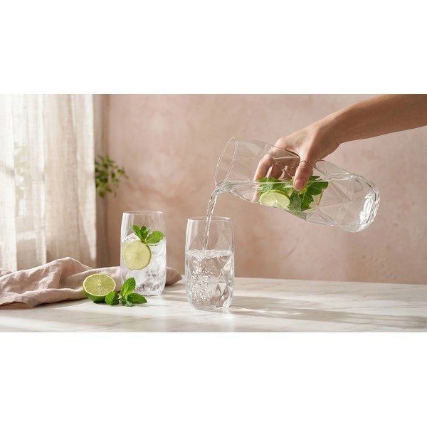 Glāzes (6 gab.) no borsilikāta stikla 400 ml Geo – Vialli Design-image-4