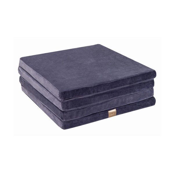 Dūmakaini zils bērnu rotaļu paklājiņš 120x120 cm – Meowbaby-image-2