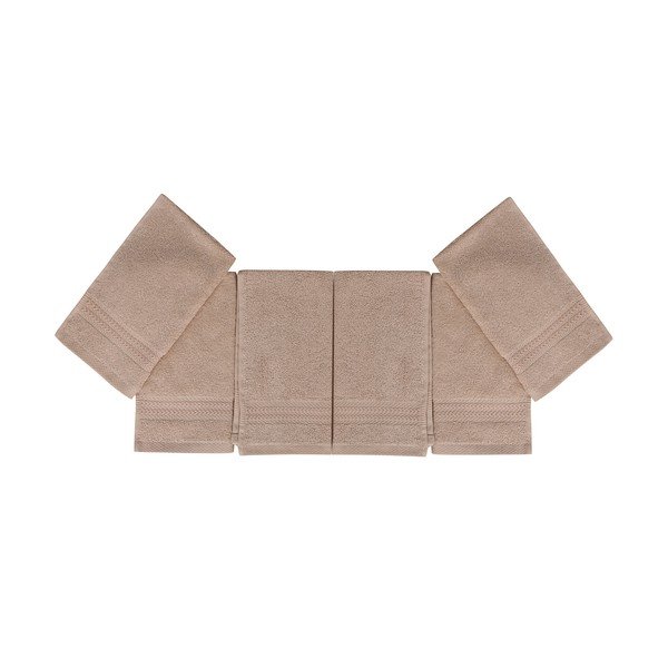 6 smilškrāsas vannasistabas dvieļu komplekts, 50 x 30 cm-image-2