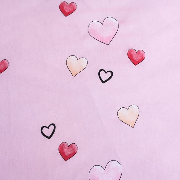 Balta/rozā vienguļamā kokvilnas bērnu gultas veļa 140x200 cm Minnie "White" – Jerry Fabrics-image-4