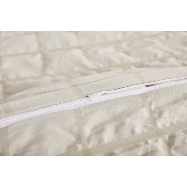 Bēša vienguļamā gultas veļa no krepa auduma 140x200 cm Naomi – My House-image-2