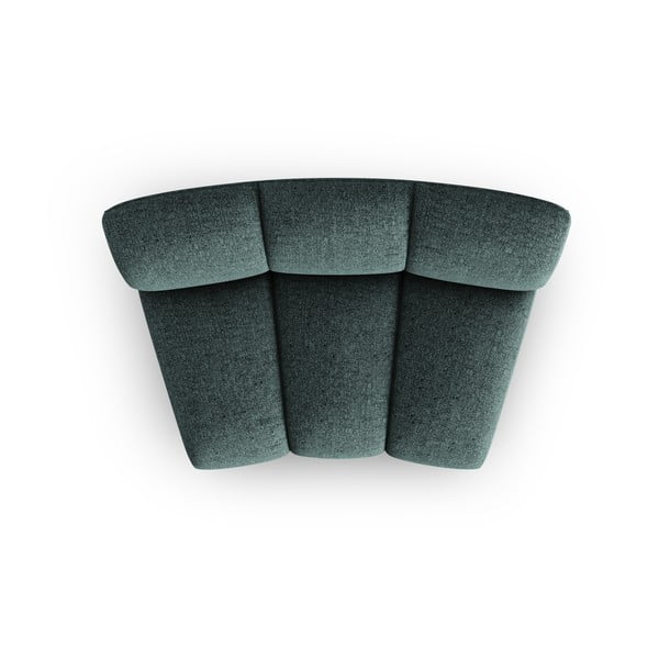 Tirkīzzils modulārais dīvāns (vidējā moduļa) Lupine – Micadoni Home-image-2