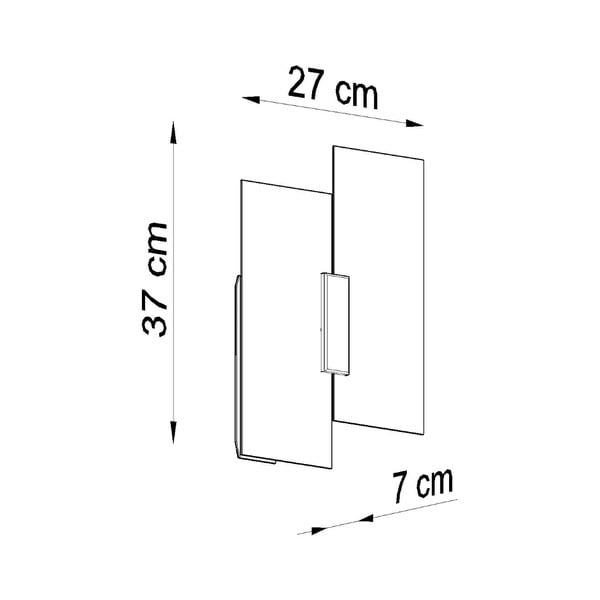 Balta sienas lampa Veronica – Sollux-image-2