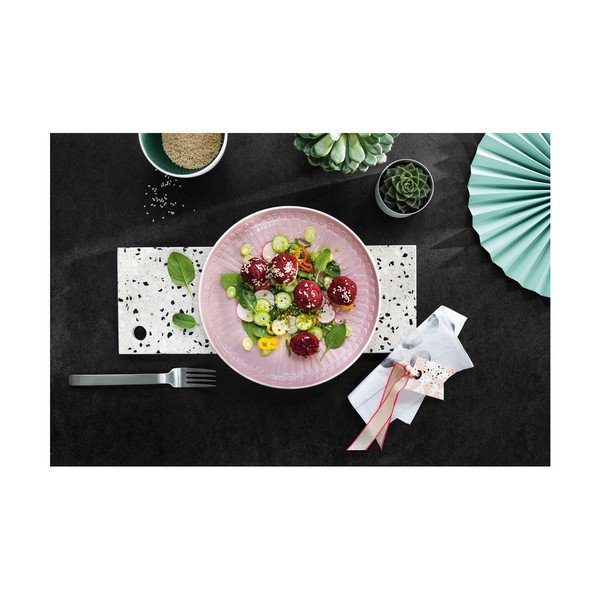 Balts ar rozā porcelāna šķīvis Villeroy & Boch Blossom, ⌀ 24 cm-image-2