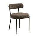 Brūns polsterēts pusdienu krēsls Badalona – House Nordic