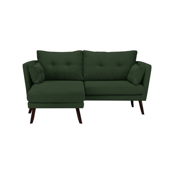 Zaļš trīsvietīgs dīvāns Mazzini Sofas Elena, ar atpūtas krēslu kreisajā stūrī-image-4