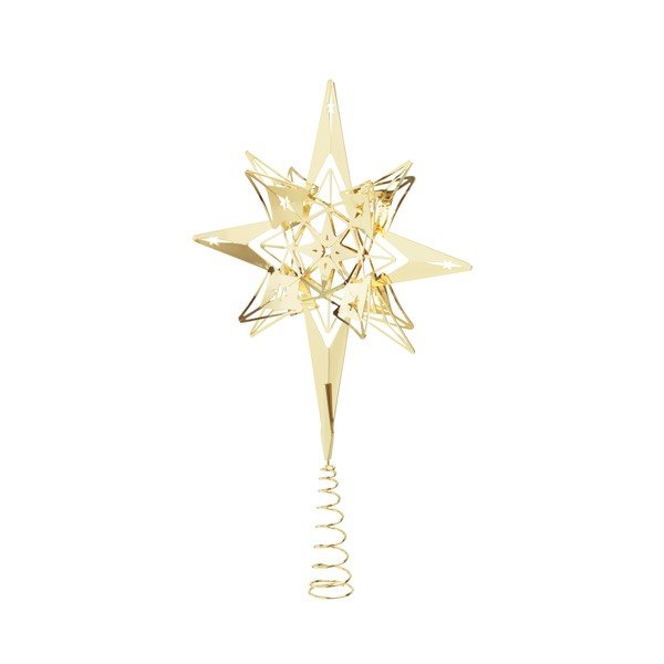Ziemassvētku eglīšu galotne (zvaigzne) zelta krāsā Kähler Design-image-2
