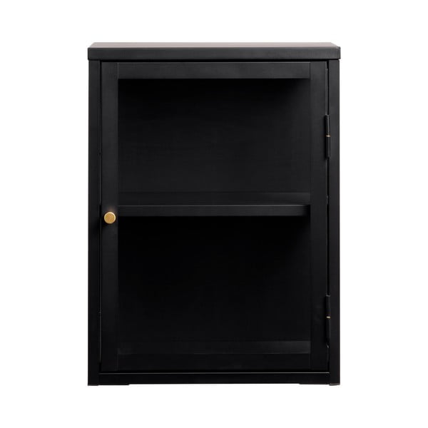 Melna metāla vitrīna 45x60 cm Carmel – Unique Furniture