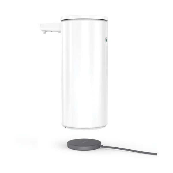 Balts metāla automātisks ziepju dozators 414 ml – simplehuman-image-4