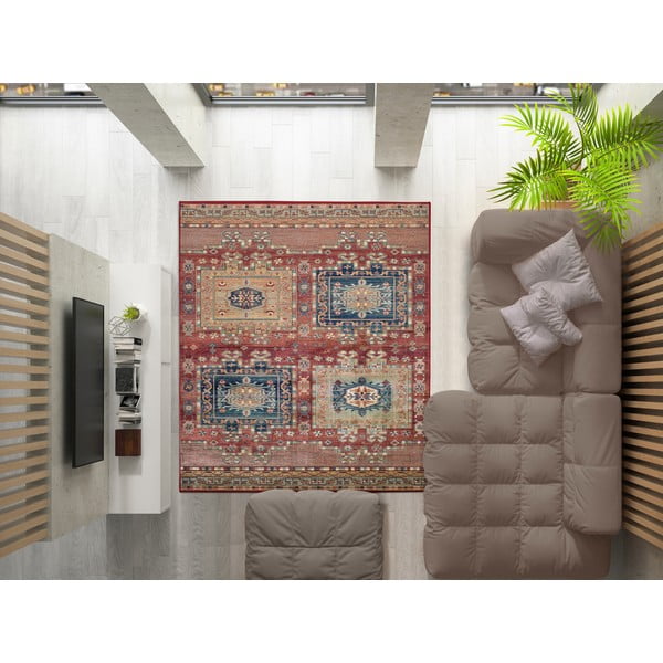 Sarkans viskozes paklājs Universal Ornament, 120 x 170 cm-image-1