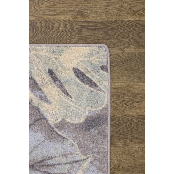 Pelēks/krēmkrāsas vilnas paklājs 160x240 cm Plants – Agnella-image-3