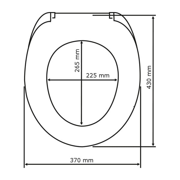 Gaišas krāsas tualetes poda sēdeklis ar vieglu aizvēršanu Wenko Oak, 42,5 x 35,5 cm-image-4