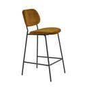 Sinepju dzeltens samta bāra krēsls 92 cm Emma – Light & Living