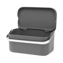 Tumši pelēks kompostējamo atkritumu konteiners 1,8 l SinkSide – Brabantia
