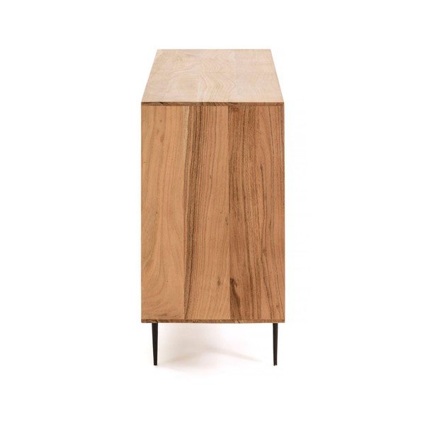 Gaiši brūna kumode no akācijas koka Kave Home Delsie, 147 x 81 cm-image-3