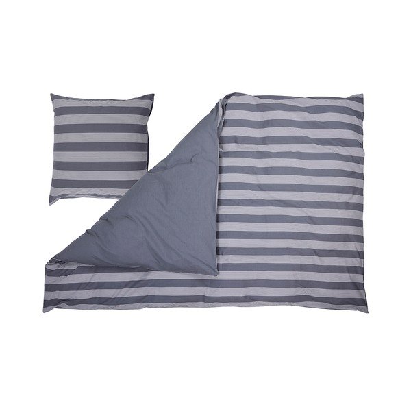 Pelēka perkala gultas veļa 200x140 cm Pure – Bahne & CO