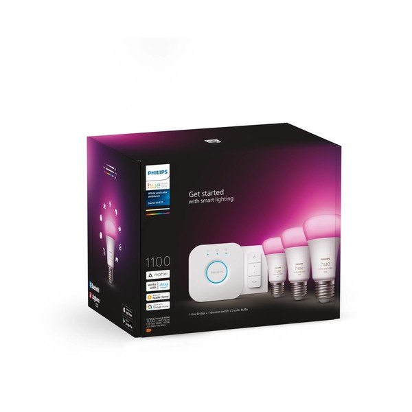 Starta komplekts ar E27 spuldžu ietveri (5 gab.), 11 W White and color ambiance – Philips Hue-image-2