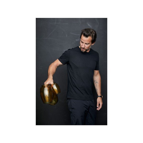 Dzeltena stikla vāze Bitz Kusintha, ø 17,5 cm-image-2