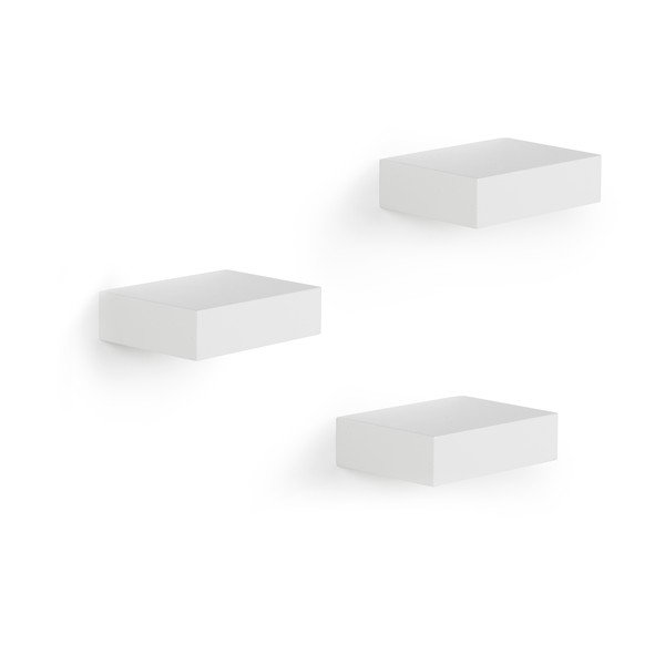 Balti sienas plaukti (3 gab.) 11 cm Showcase – Umbra
