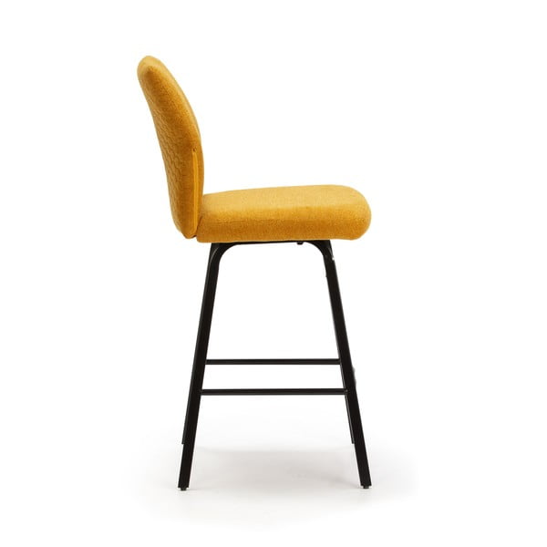 Sinepju dzelteni bāra krēsli (4 gab.) 65 cm Bei – Marckeric-image-4