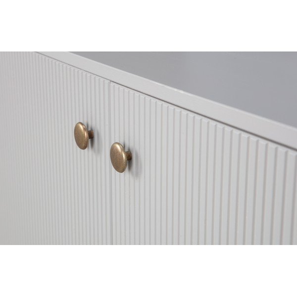 Gaiši pelēks priedes masīvkoka modulārais grāmatu plaukts 78x200 cm Madu – WOOOD-image-2