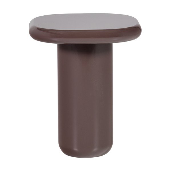 Spīdīgs sānu galdiņš 50x50 cm Zava – WOOOD