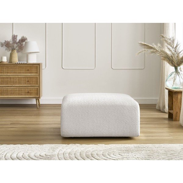 Balts kāju soliņš no buklē auduma Tina – Bobochic Paris-image-4