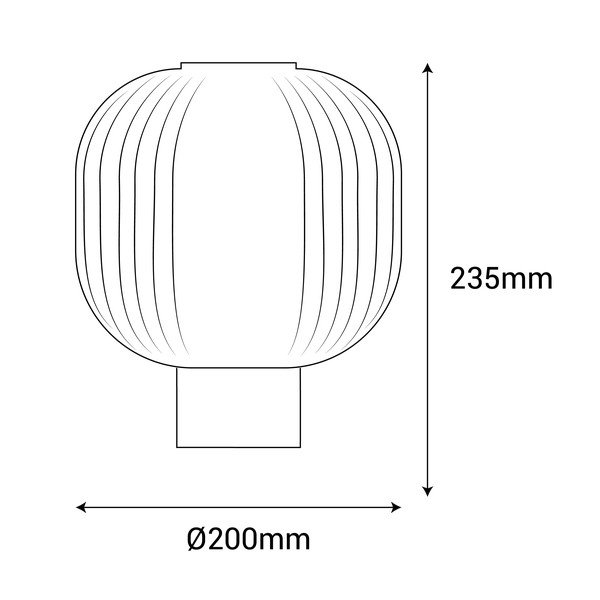 Melna galda lampa SULION Garbo, augstums 23,5 cm-image-3