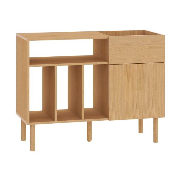 Zema kumode ar ozolkoka imitāciju 100x80 cm Viny – TemaHome-image-2