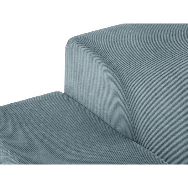Gaiši zils velveta stūra dīvāns Cosmopolitan Design Hobart, kreisais stūris-image-1