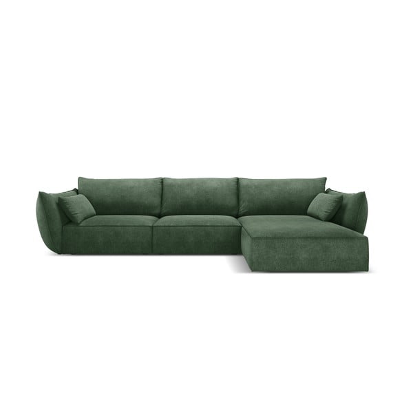 Tumši zaļš stūra dīvāns (labais stūris) Vanda – Mazzini Sofas