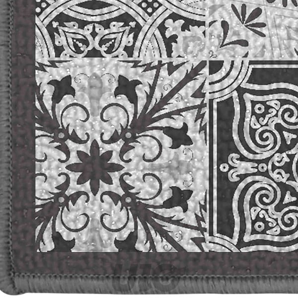 Pelēks mazgājams paklājs 40x60 cm Persane – douceur d'intérieur-image-1