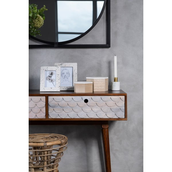 Krēmkrāsas koka foto rāmis 19x24 cm Mimo – Premier Housewares-image-1