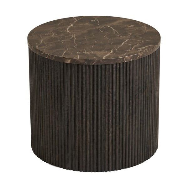 Apaļš sānu galdiņš ar marmora imitācijas galda virsmu ø 45 cm Rota – House Nordic