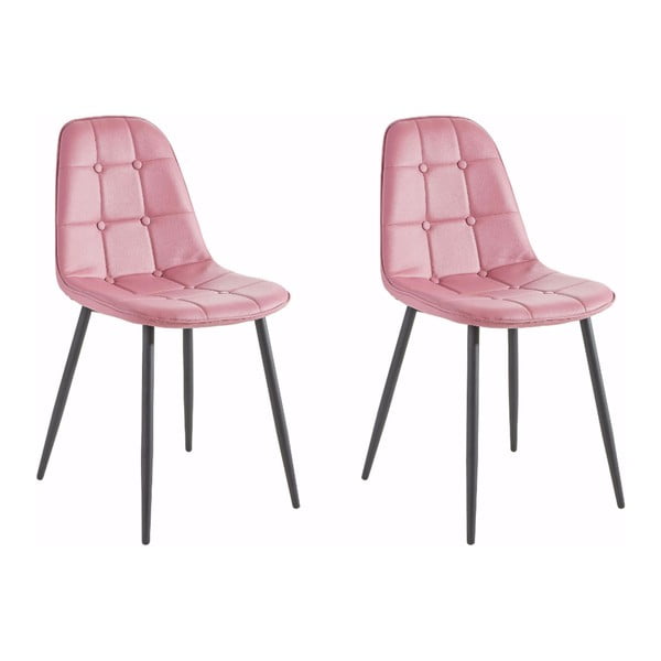 2 rozā krēslu komplekts Støraa Lamar