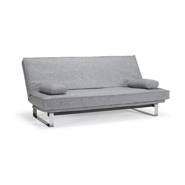 Pelēks izlaižams dīvāns ar noņemamu pārvalku Innovation Minimum Twisted Granite