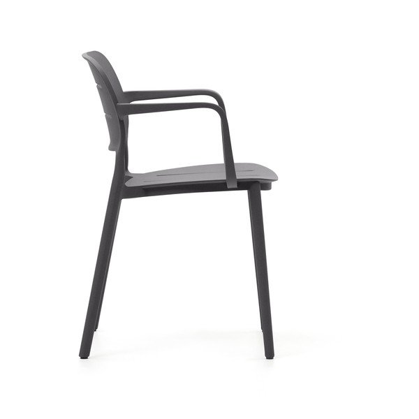 Pelēks plastmasas dārza krēsls Morella – Kave Home-image-4