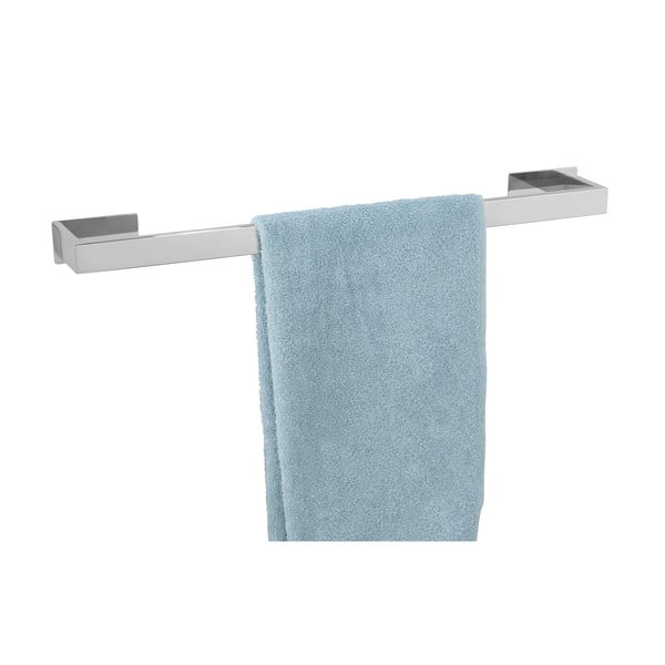 Spīdīgas sudraba krāsas nerūsējošā tērauda pašlīmējošs dvieļu turētājs Genova – Wenko-image-4