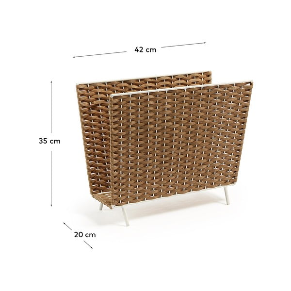 Mākslīgās rotangpalmas žurnālu statīvs Shibori – Kave Home-image-3
